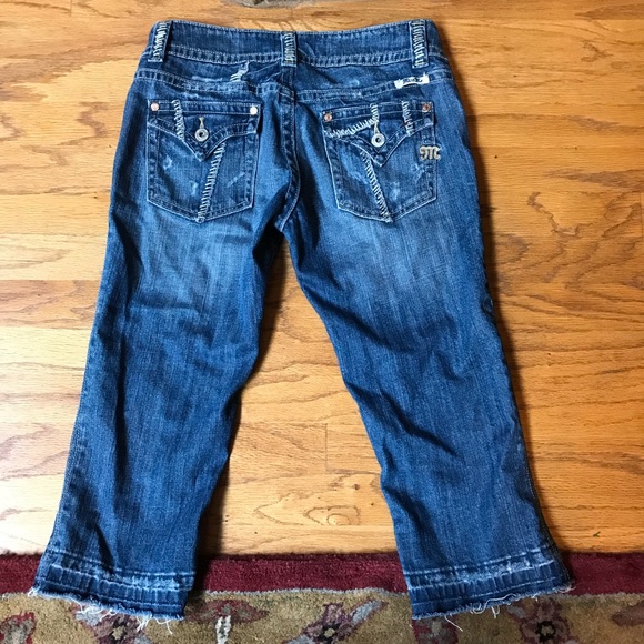Miss Me Released Hem Capri Cropped Jeans Size 29 - Picture 6 of 8